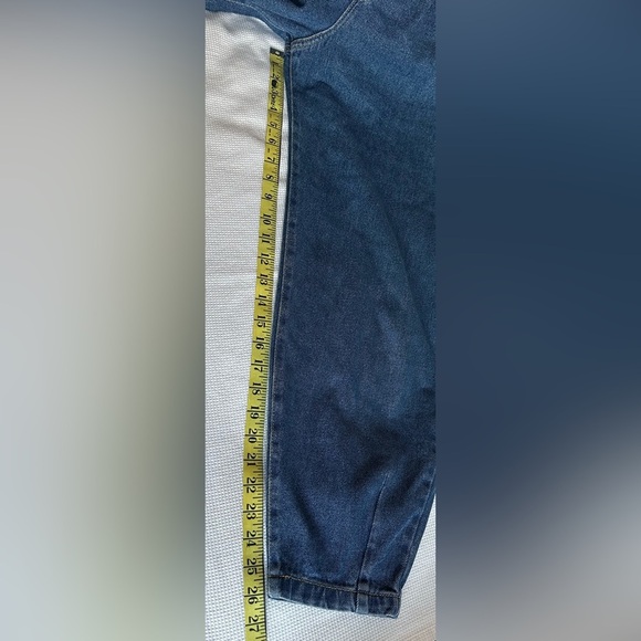 Zara Jeans 2 Blue Relaxed Fit Tapered Leg Slouchy Boho Bloggers Fave High-Rise - Picture 12 of 12